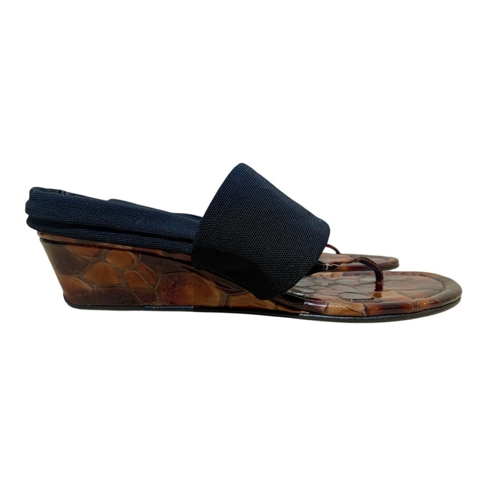 Donald J Pilner Dasan Wedge Sandals Size 7.5 - Picture 3 of 9
